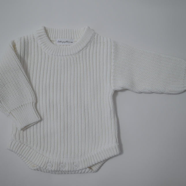 CHUNKY KNIT ROMPER
