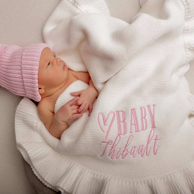 MARSHMALLOW KNIT BLANKET