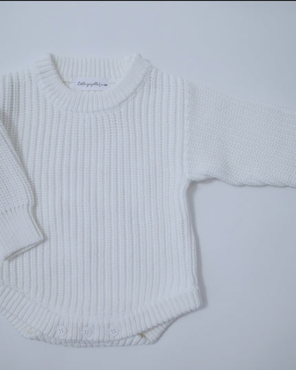 CHUNKY KNIT ROMPER