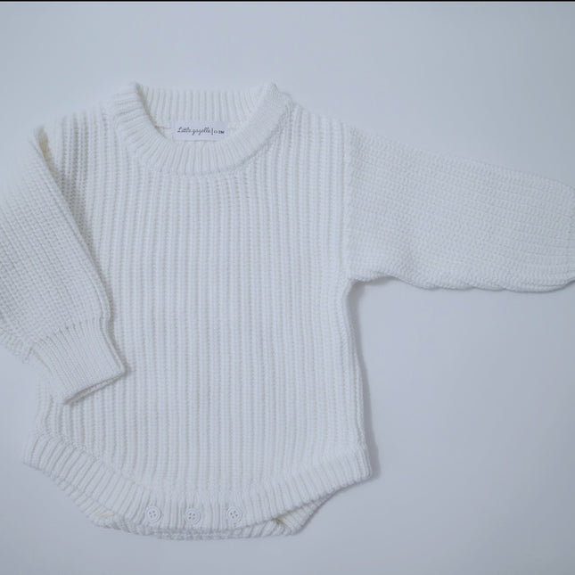 CHUNKY KNIT ROMPER