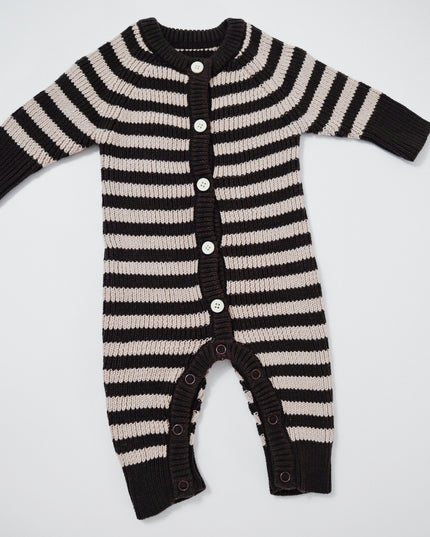 KNITTED ROMPER| TIRAMISU