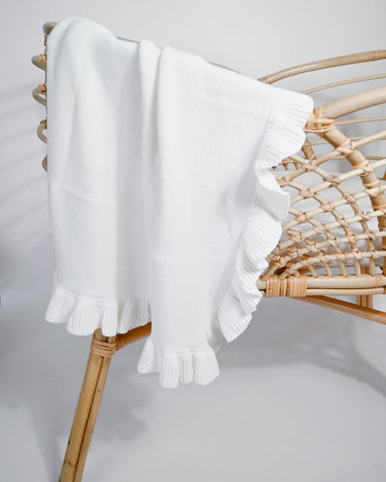 MARSHMALLOW KNIT BLANKET