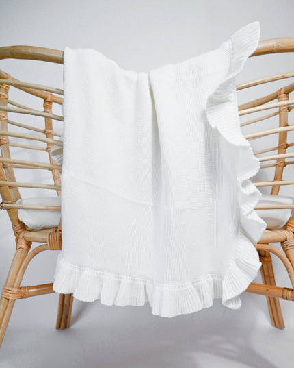 MARSHMALLOW KNIT BLANKET
