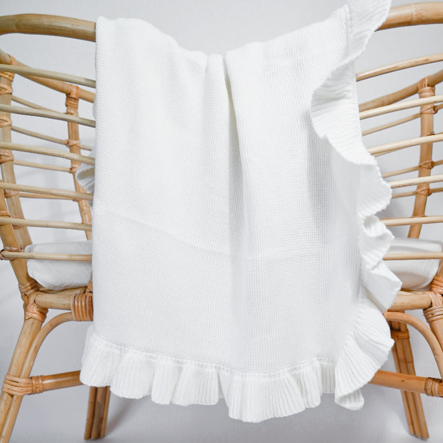 MARSHMALLOW KNIT BLANKET